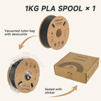 Official Creality Hyper PLA Filament 1.75mm, High Speed PLA 30-600mm/s Rapid 3D Printer Filament, Dimensional Accuracy +/-0.02mm, Fit Most FDM 3D Printers, 1KG(2.2lbs) Spool Black
