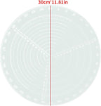 300 mm/11.8 Inch Round Center Finder Compass for Drawing Circles Lathe Work and Woodturners Acrylic Drawing Circles Diameter