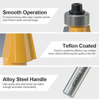 11.25 Degree Chamfer Router Bit with 1 Inch Cutting Length,1/2 Inch Shank Carbide Edge Forming Bevel Router Bit with Bearing, Chamfer Bit Miter Angle Milling Cutters Tool