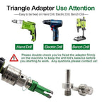 Diamond Core Drill Bits Kit - 11pcs 6/6/6/20/25/35/50mm+2" Beveling Chamfer Bit+3/4" Finger Milling Bit+Triangle Adapter to 5/8-11" Thread+4.5" Cutting disc for Porcelain Ceramic Tile Granite