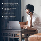 Motorola MG8702 | DOCSIS 3.1 Cable Modem + Wi-Fi Router (High Speed Combo) with Intelligent Power Boost | AC3200 Wi-Fi Speed | Approved for Comcast Xfinity, Cox, and Charter Spectrum