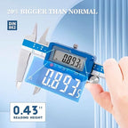 Dasqua 12”/300mm Digital Caliper, Stainless Steel Precision Measuring Tool, Large LCD, Eco-Friendly Case, 0.0005”/0.01mm Resolution, 0.001”/0.02mm Accuracy
