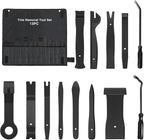 GOOACC 13PCS Nylon Trim Removal Tool Set for Bumper Fastener Rivet Clips Car Door Clip Panel Audio Video Dashboard Dismantle Black