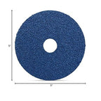 BHA Zirconia Resin Fiber Grinding and Sanding Discs, 5” x 7/8”, 120 Grit - 25 Pack
