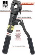 2-Stage 6-Ton Compact Manual Hydraulic Cutter. Cuts Rope, Copper, Aluminum & ACSR Wire up to .75"/20mm and Rebar, Anchor, Rod, Soft Steel Bolts & Guy Wire up to .50"/13mm (JSHA-20)