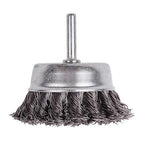 Rocaris 6 Pack Wire Wheels Brush, 3 Inch Knotted and Plated Crimped and 1-Inch Carbon Knot Wire End Brush, Cup Wire Wheels Brush Set Perfect for Removal of Rust/Corrosion/Paint