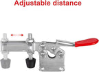 Accessbuy Toggle Clamp 225D 500Lbs Holding Capacity Heavy Duty Large Hold Down Clamp Quick-Release Horizontal Clamp（2Pack)
