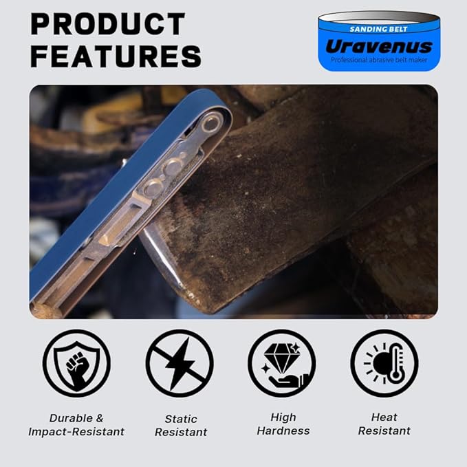 1/2 x 18 Inch Sanding Belts, 36 Pcs 40 Grit, Zirconia Sanding Belts for Heavy-Duty Metal Polishing, Woodworking, Deburring