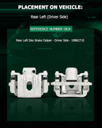 SCITOO Rear Left Brake Caliper With Bracket 19B6271S Compatible For Hyundai For Santa Fe 10-16 For Hyundai For Santa Fe Sport 13-18 For Hyundai For Santa Fe XL 13-16 For Kia For Sorento 11-19