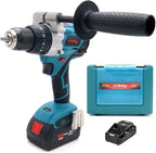 Vikky 20V cordless hammer/drill/drive offers 3 speed variations, powered by brushless motor and drill bit held in place by a heavy duty 1/2" ratchet chuck