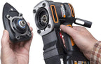 WORX 20V Random Orbital Sander, 5-in-1 Cordless Multi-Sander,Electric Sander with Battery and Charger, WX820L