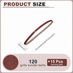 HARFINGTON 1 x 42 Inch Sanding Belts, 10 Pcs 100 Grits Aluminum Oxide Abrasive Belt Sander File Belt for Woodworking, Metal Polishing, Knife Sharpener