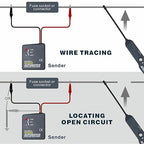 Cable Tracker Electrical Circuit Tester, DC6-42V Wire Tracer Automotive Short and Open Circuit Finder EM415PRO, Wire Tracing Automotive Diagnostics Tool Kit with Buzzer Alarm