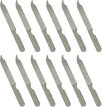 Fingernail Files (12 Pack), Metal Nail Files for Natural Nails, 4’’ Stainless Steel Thin Durable Nail File Bulk Filer with Curved Sharp Pointed Tip Double Sided Manicure Pedicure Toenails Tools