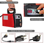 HONE Stick Welder, 110V/220V Actual 140Amp ARC Welder Machine, IGBT Inverter Digital Display LCD Welding Machines with Hot Start Arc Force Anti-Stick, High Efficiency for 1/16"-1/8" Welding Rod.