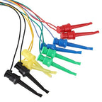 Sumnacon 10Pcs Test Hook to Female Jumper Wires - 26 AWG Binding Post to Solderless Breadboard Jumper Leads, Soft Silicone Flexible Test Leads for Electrical Testing