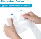 Clear Trash Bags 4-Gallon: Small Garbage Bags for Bathroom Bedroom Office (105 Pcs) - Strong Unscented Small Trash Bags