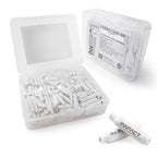 300 Pcs Low Voltage B Connectors Crimp Splice Terminals AWG 22–26 Gauge Butt Connector for Telecom Phone Security Alarm Lighting Security Systems (White no Gel, Indoor use)