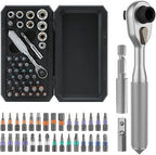 ratchet screwdriver set, magnetic screwdriver set, DIY combination soft shaft, suitable for furniture assembly, electrical maintenance, bicycle tools