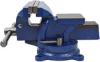 WFLNHB 6" Bench Vise Table Top Clamp Press Locking Swivel Base Heavy-Duty for Crafting Painting Sculpting Modeling Electronics Soldering Woodworking and Fishing Tackle