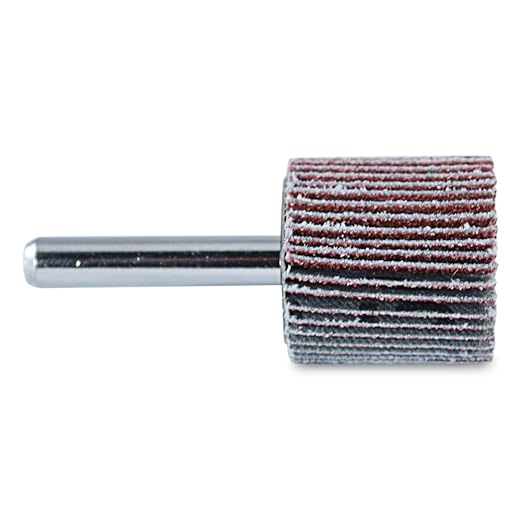BHA Aluminum Oxide Shank Mounted Flap Wheels, 1” x 1” x 1/4”, 80 Grit - 5 Pack