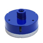 Drilax Pro Series 4 Inch Diamond Hole Saw | Angle Grinder (5/8"-11) & Drill (Adapter Incl.) | 1-3/8" Depth | Dry Drill for Dryer Vents, HVAC, Large Pipes, Core Sampling | Long Life