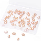 Natural Pearl Beads Rice 4-5mm Pink Freshwater Cultured Loose Gemstone Beads for DIY Jewelry Making 13.8''/Strand HQ