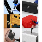 Deburring Tool with 2 Handles and 20 Pcs High Speed Steel Blades, Burr Remover Hand Tool for Resin, Plastics, Copper Pipes, PVC, and 3D Printing Works, Edge Burr Removing Tool
