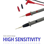 Digital Multimeter Test Leads, Professional Grade Test Probes with Silicone Cables, Red and Black