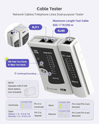 VCELINK Ethernet Crimping Tool Kit 105-in-1 for CAT7/CAT6A/CAT6/CAT5E/CAT5, RJ45 Crimp Tool Set with an Ethernet Crimper, Cable Tester, Wire Stripper and Cutter in a Cloth Bag