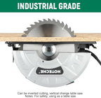 Hoteche 10-Inch Compact Portable Table Saw with Saw Blade for Desktop Use
