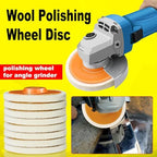 10 Pcs 4.5 Inch Wool Felt Polishing Wheel Disc,Wool Polishing Wheel Disc for 7/8Inch Arbor Angle Grinder, for Metal Aluminum,Stainless Steel, Chrome, Jewelry, Wood, Plastic, Ceramic, Glass