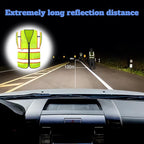 Custom Safety Vest High Visibility Reflective Customized Logo Construction Work Vests Dual Tone Reflective Strips
