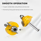 100-Piece Router Bit Set 1/4" Shank 100Pcs Expert Router Bit Kit. Tungsten Carbide Router Bits for Woodworking 1/4 Router bit Set