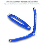 Pin Spanner for Bike Crank Arm Caps - Box End and Adjustable Pin Wrench for Shimano, Campagnolo, FSA, and More Mountain and Road Bicycles - MTB Tool