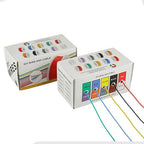 BOJACK 20 AWG Flexible Silicone Wire Electric Wire Hook up Wire Kit 300V Cables with Plus 20 φ3mm Heat Shrink Tubings and a Mini Wire Stripper(5 Colors 19.69Ft Each Color, 20AWG)