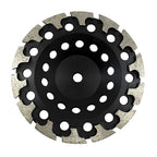 Benchmark Abrasives 7 Inch Concrete Grinding Wheel Threaded T-Type Diamond Cup Wheel with 5/8"-11 Arbor Hole for Masonry, Natural Stone, Concrete Grinding Wheel - Angle Grinder Attachments (7”)