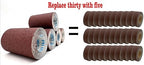 5 Grits Emery Cloth Roll，60 to 240 Grit Sandpaper roll Ready-to-wrap Ready-to-Cut 4 inch by 32.8 feet Long Abrasive Sand Paper Rolls 60.80.120.180 and 240grid