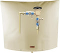 Backflow Preventer Pipe Insulation Cover (5°F) - Irrigation Sprinkler Valve Insulated Pouch - Water Well Pump Cover - Sturdy 5 Layers for Winter Freeze Protection, 22" W x 20" H, Beige