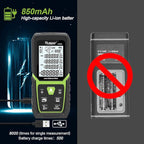 Huepar Laser Distance Measure 330Ft with Li-ion Battery & Electric Angle Sensor, Backlit LCD Laser Measure M/In/Ft with High Accuracy Multi-Measurement Modes, Pythagorean, Distance, Area&Volume-LM100A