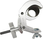 Stage Light Clamp 1.88-3.14Inch Heavy Duty 440lb Truss Hook Quick Rig Aluminum lighting C-Clamp Fit OD 48-80mm of Pipes for DJ Projector Par Spot Lights Moving Head