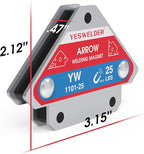 YESWELDER 25 LB Welding Magnet-4 Pieces of Magnetic Welding Holder 25 LBS Holding Power Welding Accessories
