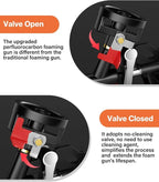 2pcs Foam Gun, Expanding Foam Spray Gun with Extension Tube, PU Foam Gun Applicator, No-Clean Foam Spray Gun, Teflon Coated Foam Gun for Caulking Foam Gun, Gap Filler Spray Gun