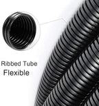 ZhiYo 13ft-1/4” 13ft-3/8” 13ft-1/2” Wire Loom Split Tubing Auto Wire Conduit Flexible Cover