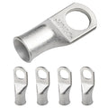 SELTERM 5pcs 1/0 AWG 1/2" Stud Tinned Copper Wire Lugs, Battery Cable Ends, Ring Terminals, 0 Gauge Terminal Connectors, UL Marine Grade Electrical Connectors