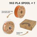 Official Creality Hyper PLA Filament 1.75mm, High Speed PLA 30-600mm/s 3D Printer Filament, Dimensional Accuracy +/-0.02mm, Fit Most FDM 3D Printers，1KG(2.2lbs) Spool Orange