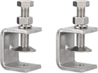 2 Pack 304 Stainless Steel C Clamps with 30mm/1.18" Stable Wide Jaw Opening Tiger Clamp for Woodworking Welding Construction Household Mount