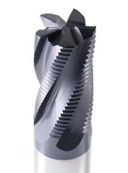 Accusize Industrial Tools Fine Tooth M42 8% Cobalt Tialn Roughing End Mill, 1'' Diameter, 1'' Shank Diameter, 2'' Flt Length, 4-1/2'' Oal, 1104-0001