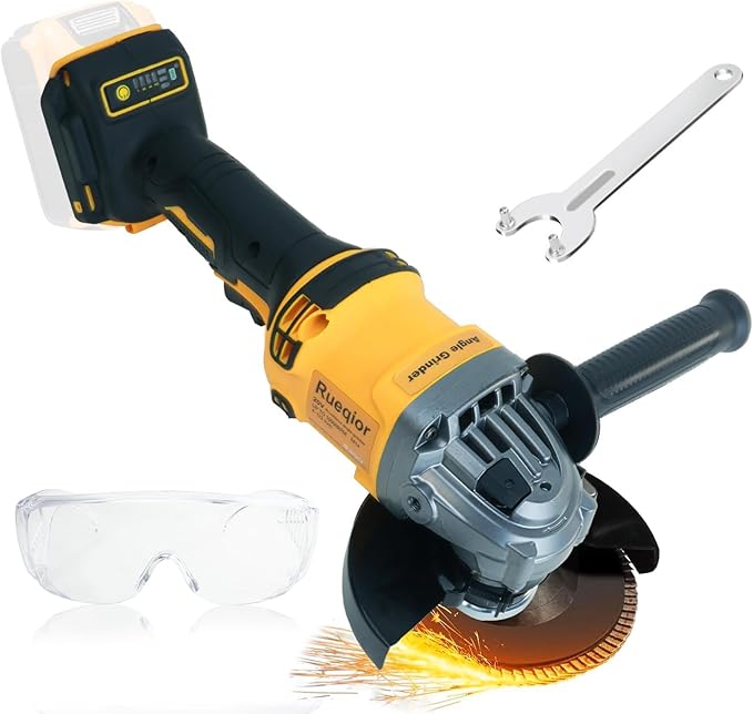 Cordless Angle Grinder for DEWALT 20V MAX Battery, 10000 RPM Brushless Grinder 4-1/2", 3 Variable Speed for Cutting, Griding, Polishing (No Battery)