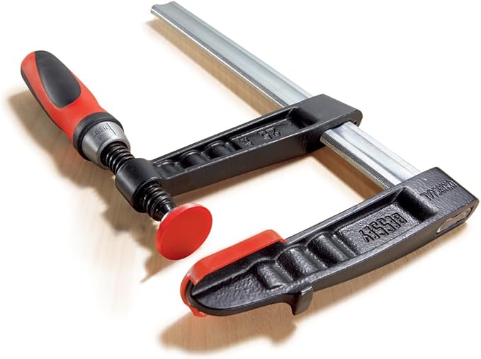 BESSEY TG4.524+2K Clamp, woodworking, F-style, 2K handle, replaceable pads, 4.5 In. x 24 In., 1000 lb